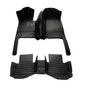 Add Personal Touch to Your Vehicle with IMEISH Customizable Logo Text Car Mats for 99% of vehiclesPads Protection Non-Slip Leather Floor Liners (Black Stitching) - color: Black stitching