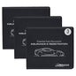 Andalus Auto Registration & Insurance Card Holder Pack of 3, Waterproof Essential Car Registration Holder with Hook & Loop Closure, Perfect for Every Vehicles Glove Boxes (Black - 5.1" X 4.6") - color: Black 3-Pack