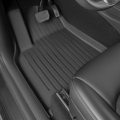 SUPER LINER Floor Mats for Tesla Model Y 5 Seats 2021 2022 2023 2024 | 6-Piece Set Extra-Thick TPE All-Weather Floor & Cargo Liners | Pet & Child-Friendly Custom Fit Interior Accessories - size: 6 PCS Compatible with Model Y 5-Seat | Small