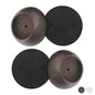 Small Wall Protector 4 Pack - Bronze - Cup Pads to Guard Your Walls from Pressure Mounted Baby Gates, Pet Gates, Safety Gates, Shower Curtain Rods, and More (4 Pack, Bronze) - color: Bronze