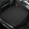 Linen Car Seat Covers,Bottom Seat Covers for Cars Include 2 Piece Front Driver Seat Pad Mat Universal Fits 90% Vehicles,SUVs,Cars,Sedans(2Piece-Black)