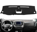Dash Cover Mat Custom Fit for Chevy Chevrolet Colorado/GMC Canyon, Dashboard Cover Pad Carpet Protector Without Headup Display(Black) F172