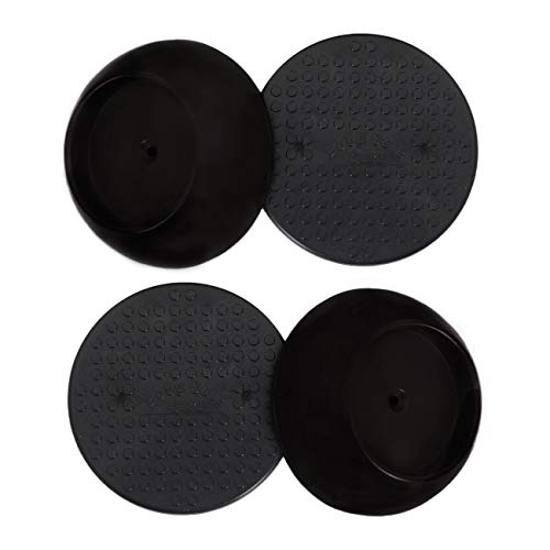 Small Wall Protector 4 Pack - Black - Cup Pads to Guard Your Walls from Pressure Mounted Baby Gates, Pet Gates, Safety Gates, Shower Curtain Rods, and More (4 Pack, Black) - color: Black