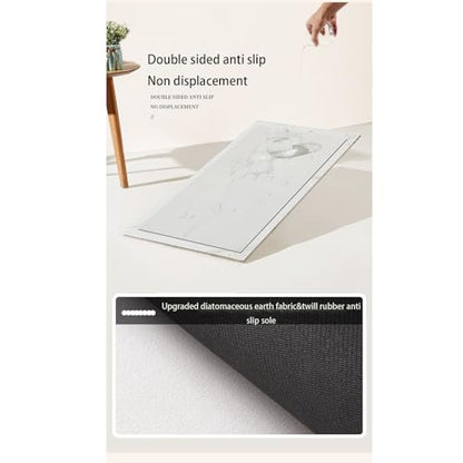Window Sill Mat, Narrow Dustproof Window Sill Protective Cover, Diatom mud windowsill Pads can be Cut, Balcony Protective Pad Absorbent (White, 39''x6'')