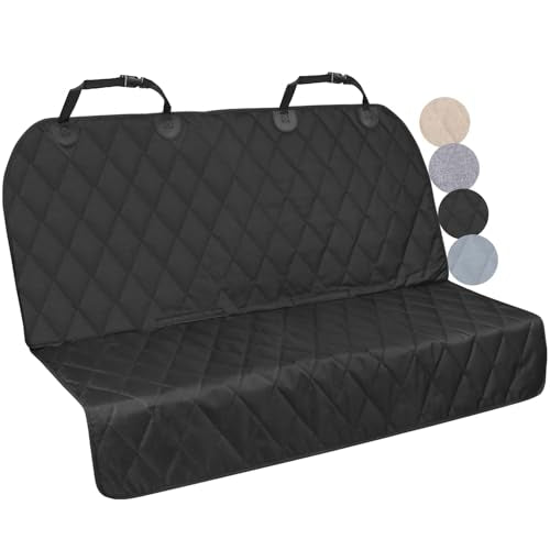 VIVAGLORY Dog Seat Cover Quickcover Seat Protector for Dog, Backseat Cover for Car SUV & Truck, Back Rear Backseat Bench Protector, Large, Black - color: Black, size: Large (width 56")