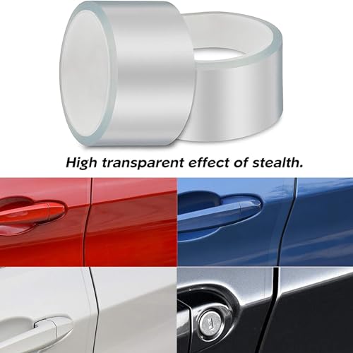 ToLanbbt Car Door Edge Guard Invisible Automotive Door Sill Guard Protectors Anti-Scratch Adhesive Tape Waterproof Strips for Car Door Edge Protection (33Ft x 2.75", Transparent) - size: 33Ft x 2.75"