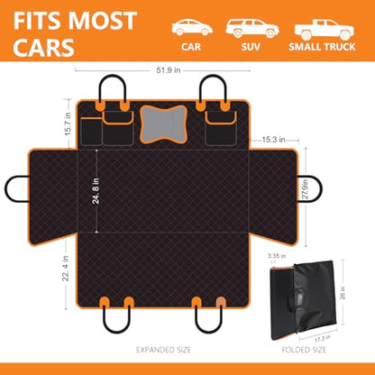 Back Seat Extender for Dogs,Dog Car Seat Cover for Back Seat with Hard Bottom Holds 500 lbs,Car Seat Protector,Waterproof Extender for Dogs,Dog HammockPet Bed for Full-Size Cars,SUVs, Small Trucks - size: For Cars/Mid-Size SUV/Small Truck
