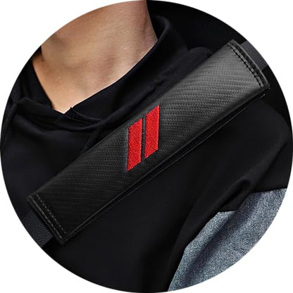 2 PCS Seatbelt covers for Dodge Accessories Seat Belt Pad Compatible for Dodge Charger Durango Challenger Journey Seat Belt Covers for Adults Car Seat Belt Cover Seat Belt Cushion Leather Seat Belt
