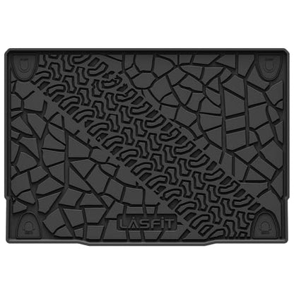LASFIT Cargo Mat for 2021-2026 Ford Bronco 4-Door TPE Cargo Area Mat Custom Fit Full Coverage Trunk Liner All Weather Protector, Non-Slip