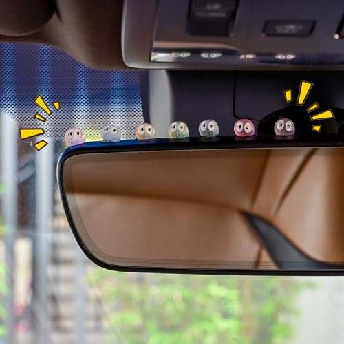 Mevodeata 51 Pcs Cute Soot Sprite Car Decor Rearview Mirror Accessories - Cute Decor for Car Home and Office Gifts(Colorful) - color: Colorful-51
