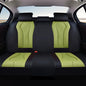Coverado Car Seat Covers, Back Car Seat Cover, 3-Pieces Leather Seat Cover, Luxury Car Seat Cushion, Luxury Seat Cover Seat Protector Universal Most Cars Trucks SUV - color: Black/Green