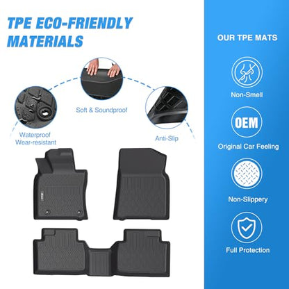 Nilight TPE Floor Mats for Toyota Camry (Hybrid Only) 2018 2019 2020 2021 2022 2023 2024,All Weather Custom Fit Heavy Duty Floor Liners - color: 2018-2024 Toyota Camry|Hybrid