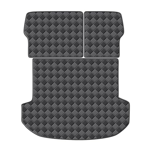 Cargo Mat & Backrest Mats for 2019 2020 Hyundai Santa Fe Accessories, All Weather Waterproof Rear Cargo Liner Rear Trunk Liner Back Seat Cover Protector - size: 2019 2020 Hyundai Santa Fe