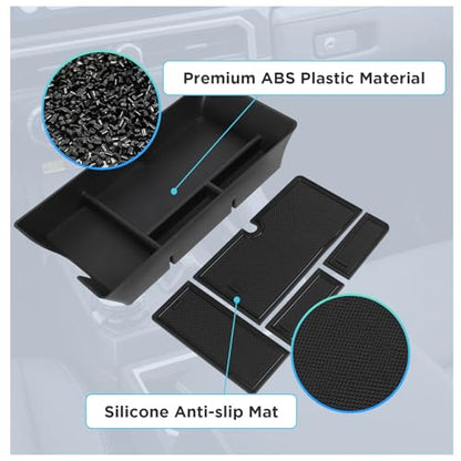Center Console Organizer Compatible with 2025-2026 Toyota Camry Accessories, Armrest Storage Box Glove Organizer Tray Secondary Insert with Coin and Sunglasses Holder - size: Center Console Organizer