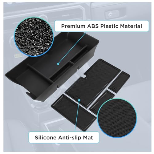 Center Console Organizer Compatible with 2025-2026 Toyota Camry Accessories, Armrest Storage Box Glove Organizer Tray Secondary Insert with Coin and Sunglasses Holder - size: Center Console Organizer