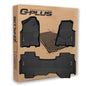 G-PLUS Floor Mats Fit for 2019-2024 Dodge Ram 1500 Crew Cab New Body (NOT Classic Models) Without Storage, TPE All Weather Custom Fit Full Cover Protection Floor Liner 1st & 2nd Row, Black - size: 19-24|Fit Dodge Ram 1500 Crew Cab|3PCS