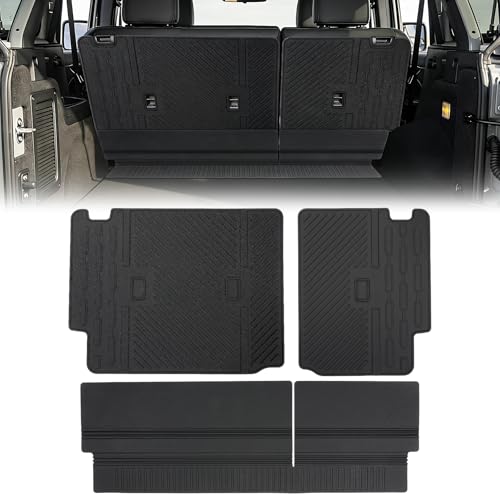 Rear Seat Back Cover Compatible with Ford Bronco 4 Door 2025 2024 2023 2022 2021, All-Weather Backrest Protector Cargo Mat Liner Interior Accessories (NOT for 2-Door or Bronco Sport)