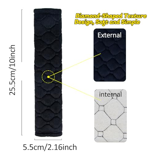 Personalized Seat Belt Cover Pad, Embroidered Seatbelt Cushion, Seatbelt Covers, Car Seat Belt Pads for Adults Car Seat Strap Pads for Kids Universal Fit for All Cars and Backpack 10 Inch 1 Pack