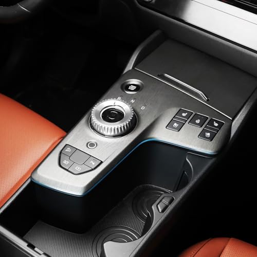 YOUTOOCAR Aluminum Alloy Gear Shift Knob Cover Compatible with Kia EV6 2022–2026, NIRO EV 2023–2026, Seltos 2024–2026, Sportage Hybrid/PHEV 2023–2026 (Silver) - color: Silver