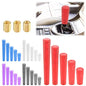 EZAUTO WRAP White Shift Knob Stick Frosted Matte Crystal Bubble Long Throw Gear Shifter 20cm - color: Matte White, size: 20cm