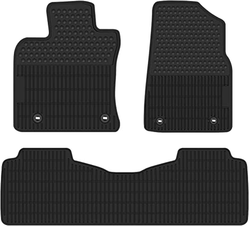 Car Floor Mats Custom Fit for Lexus Lexus ES/ES350/ES300h 2019-2026 Black Rubber Auto Liner Mats All Weather Protection Heavy Duty Odorless - color: All Black, size: 2019-2026 Lexus ES