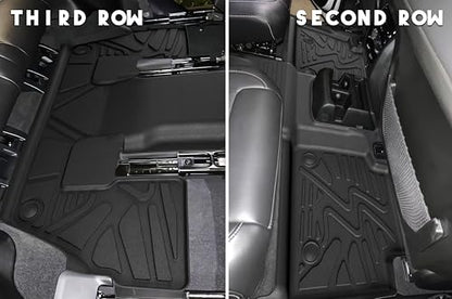 KARPAL Floor Mats for 2021-2025 2026 Jeep Grand Cherokee L (6-Seater w/o 2nd Row Center Armrest), All Weather TPE Custom Fit Floor Liners Car Mats Accessories, Cargo Liner & Backrest Mats - style: 2021-2026 | For Jeep Grand Cherokee L (6-Seat) | Full Set