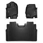 SMARTLINER Custom Fit Floor Mats 2 Row Liner Set Compatible with 2015-2025 Ford F-150 - color: Ford F-150 2015 - 2025