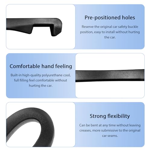 2 PCS Car Seat Gap Filler, PU Leather Car Seat Side Gap Filler to Fill The Gap Between Seat and Console, Universal Car Seat Gap Filler to Prevent Item from Falling for Most Vehicles (Black) - color: Black