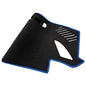 Dashboard Mat - Premium Polyester Fiber, Non-Slip Heat Resistant Dash Cover Protector (Compatible with Chevrolet Sail 3 Nueva Sail 2015-2019, Black+Blue Edge) - color: Black+Blue Edge