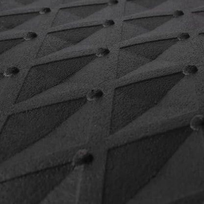 CAR PASS Black Rubber Car Mats, All-Weather Floor Mats Full Set Durable Anti-Slip 3D Rhombus Waterproof Automotive Pad Trim to Fit Liner Universal Fit for Sedan SUV Truck Van, 4 Pcs All Black Rubber - color: All Black