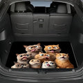 Universal Car Trunk Mat 29" x 39", Cute Funny Cat All Weather Trunk Protection Cargo Liner, Durable Cargo Mat Rear Trunk Liner, Stylish Vehicle Interior Accessories Suitable for Most Car Models - color: Funny Cat