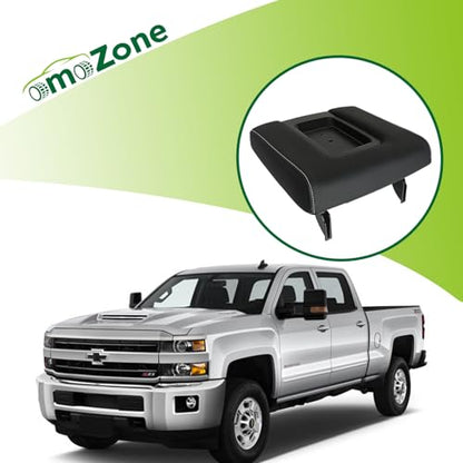 Front Seat Center Console Armrest Lid with Base Black Compatible with 2014-2019 Chevrolet Chevy Silverado Suburban Tahoe GMC Sierra Yukon XL Replaces 22881398 22876379 - color: Black Armrest Lid with Base
