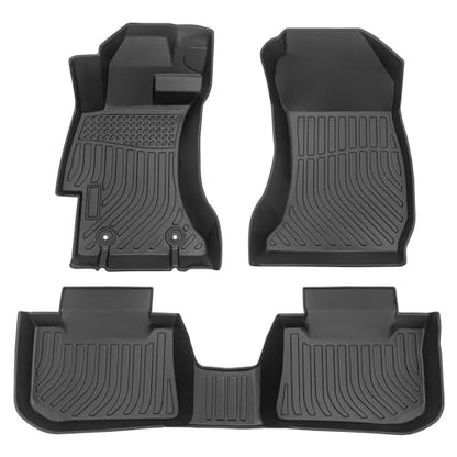 All-Weather Rubber Car Floor Mats Compatible with 2013-2017 Crosstrek/XV,Full Set Includes 1st 2nd Maximum Coverage,Laser Measured (with 2013-2017 Crosstrek) - color: with 2013-2017 Crosstrek