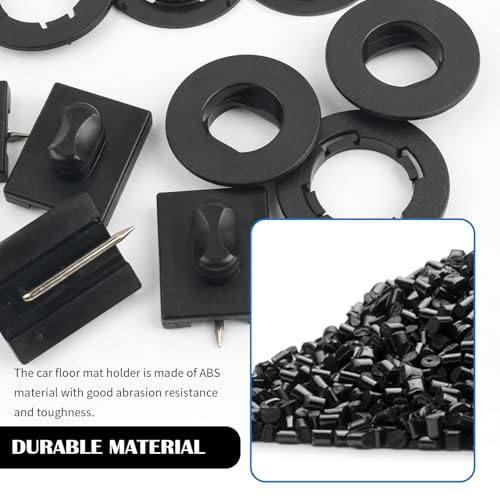 4PCS Car Mat Clips,Portable Floor Mat Clips for Floor Mats Anti-Slip & Securely Fastening,Universal Car Floors Mats Retainer Cars Interior Accessories for Cars Carpet