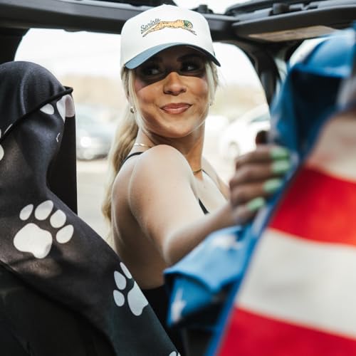 Sprints Athletic Running Towel, Full-Sized, Car Seat Cover - Performance Microfiber (Paw Prints & PR's) - color: Paw Prints & Pr's