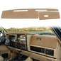 Dash Cover Mat Custom Fit for Jeep Cherokee Comanche Wagoneer Limited Dashboard Pad Carpet Protector K186 (Beige) - color: beige
