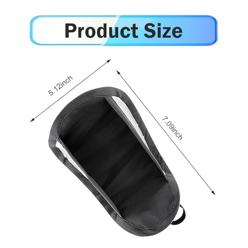 Car Phone Sunshade Cover, Glare Blocking & Heat Insulation Shield, Vertical Folding Umbrella for Dashboard Phone Holder, Portable Protection Cover for Most Cars (Black)