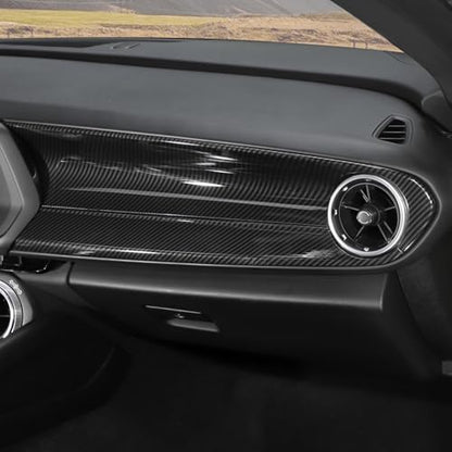 4Pcs Interior Trim Kit Cover Fit for 2016-2026 Chevy Camaro, Dashboard Gearshift Panel Cover,Carbon Fiber