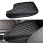 INTGET Car Center Console Armrest Cover for Subaru Crosstrek Accessories 2018-2022 2023 Impreza 2017-2023 Leather Arm Rest Box Lid Cover Seat Protector (Black with Cushion) - color: black with cushion