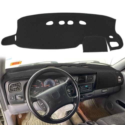 Dash Cover Mat Custom Fit for Dodge Dakota Durango Dashboard Cap Pad Carpet Protector K302 (Black)