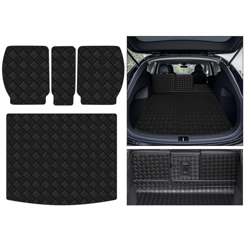 Cargo Mat for 2016-2022 BMW X1，Full Coverage All Weather Protector ，Cargo Mat with Backrest Mat Trunk Mat Cargo Liner for BMW X1（Black Version Accessories）