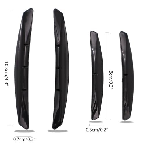 AUTOXBERT 4Pcs Car Door Edge Guards Moulding Trim Edge Anti-Collision Strip Scratch Guard Car Door Protector for Most Cars (Black)