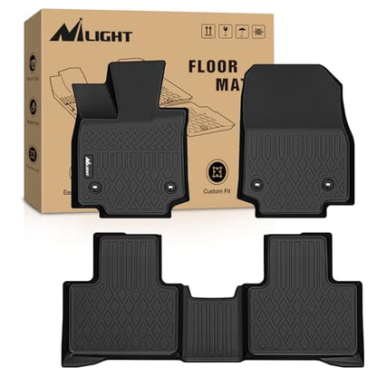 Nilight TPE Floor Mats for Lexus RX RX350 RX350h RX500h 2023 2024 2025 2026 (NOT for RX450h PHEV), All Weather Custom Fit Heavy Duty Floor Liners - style: 2023-2025 RX