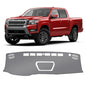 KUST Gray Dash Cover Compatible with Nissan Frontier 2022-2025 2026 Dashboard Cover Accessories for Frontier Non-Slip Polyester Dashboard Mat Custom Fit Center Console Sunshield Protector No Glare - size: Frontier 22-26(Gray)