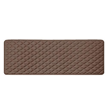 FH Group F16501BROWN-14 Deluxe Heavy Duty Faux Leather Diamond Pattern Multi-Purpose Brown Automotive Cargo Liner fits most Cars, SUVs, and Trucks, 14 inches - color: Brown, size: 40 x 14 Inches