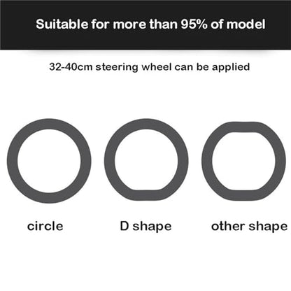 Cool Non-Slip Silicone Steering Wheel Protector, Protective Cover, Non-Slip Steering Wheel Cover, Soft Silicone Steering Wheel Cover (Purple) - color: Purple