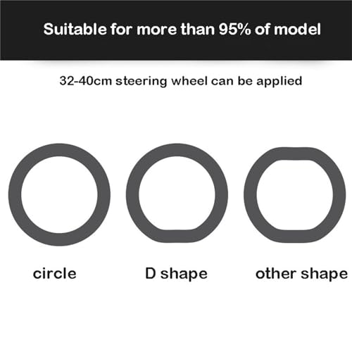 Cool Non-Slip Silicone Steering Wheel Protector - Protective Cover, Soft Steering Wheel Cover (White) - color: White