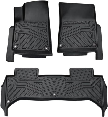 Cartist Floor Mats Fit for Rivian R1T 2022 2023 2024 2025 Accessories All Weather R1T Floor Mat Liner Carpet Protection TPE Heavy Duty (Not Fit for R1S) - size: 4)Rivian R1T【2022-2025】