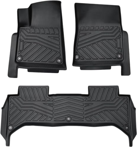 Cartist Floor Mats Fit for Rivian R1T 2022 2023 2024 2025 Accessories All Weather R1T Floor Mat Liner Carpet Protection TPE Heavy Duty (Not Fit for R1S) - size: 4)Rivian R1T【2022-2025】