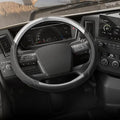 Cat® BigGrip Faux Gray/Black Leather Semi Truck Steering Wheel Cover, Fits RV and Big Rig Trucker, Steering Wheel Cover for Trucks 18 Wheeler - X-Large 17.5" - 18" Inches - color: Black/Gray BigGrip, size: XL Big Rig (17.5-18")